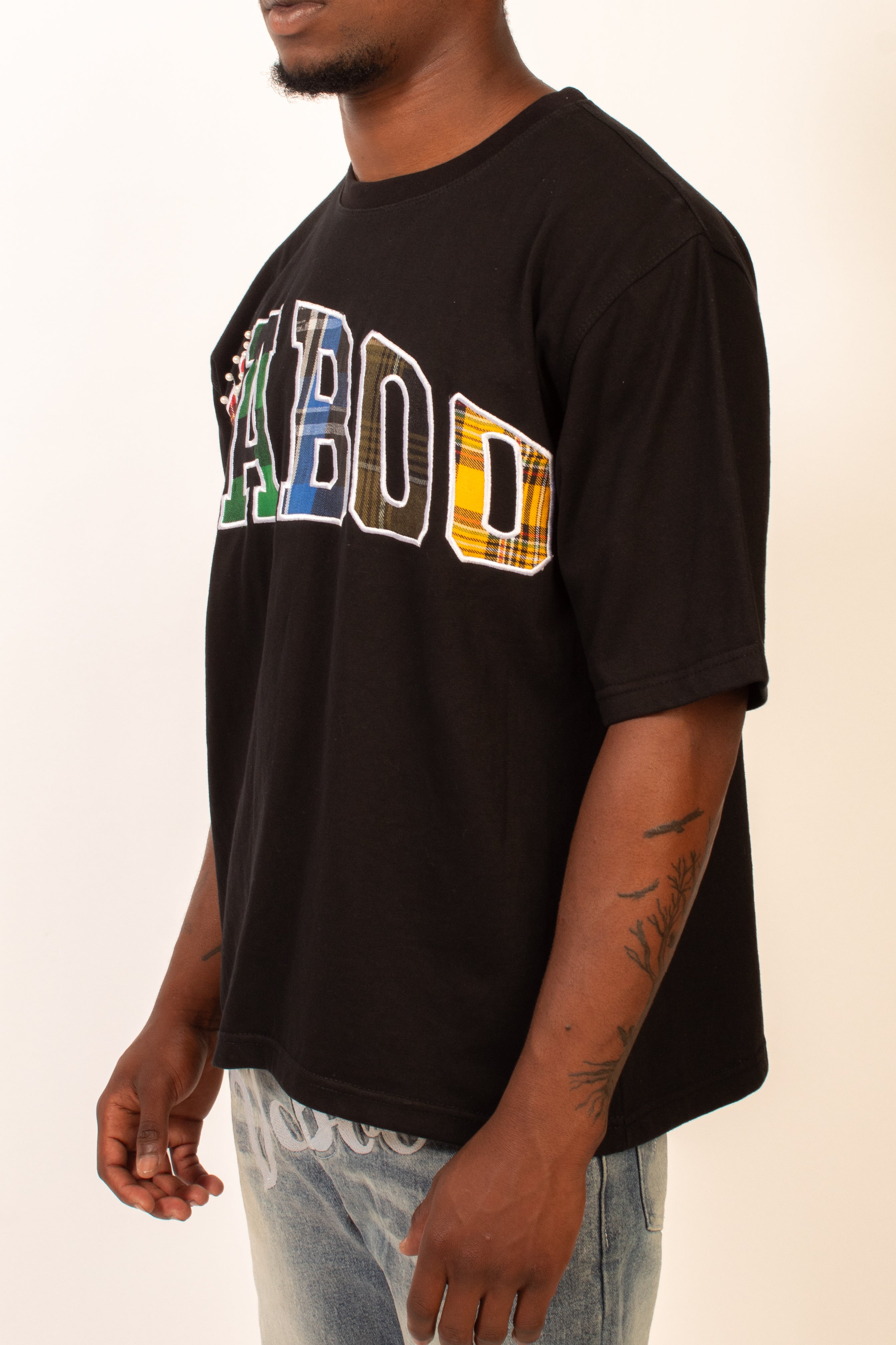 Plaid Logo Tee